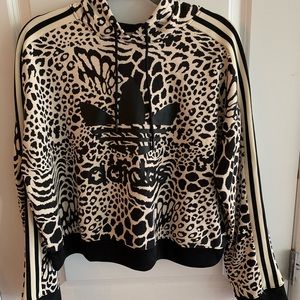 Women’s Adidas Mid-Length Cheetah Hoodie